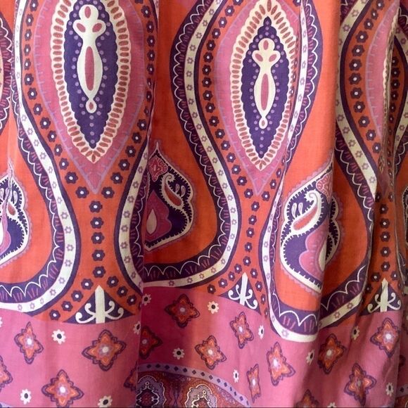 3/$25 GIRLS BOHO PAISLEY PRINT MAXI DRESS SIZE L - Picture 8 of 9